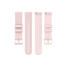 For Xiaomi Watch Color 22mm Small Plaid Texture Silicone Wrist Strap Watchband(Rose Pink)