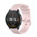 For Xiaomi Watch Color 22mm Small Plaid Texture Silicone Wrist Strap Watchband(Rose Pink)