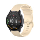 For Xiaomi Watch Color 22mm Small Plaid Texture Silicone Wrist Strap Watchband(Beige)