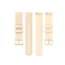 For Xiaomi Watch Color 22mm Small Plaid Texture Silicone Wrist Strap Watchband(Beige)