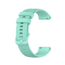 For Xiaomi Watch Color 22mm Small Plaid Texture Silicone Wrist Strap Watchband(Teal)
