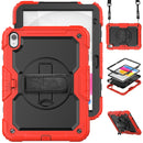 For iPad 10th Gen 10.9 2022 Silicone + PC Full Body Protection Tablet Case(Red)