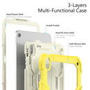 For iPad 10th Gen 10.9 2022 Silicone + PC Full Body Protection Tablet Case(Yellow)