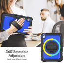 For iPad 10th Gen 10.9 2022 Silicone + PC Full Body Protection Tablet Case(Dark Blue + Black)