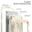 For iPad 10th Gen 10.9 2022 Silicone + PC Full Body Protection Tablet Case(Rose Gold)