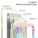 For iPad 10th Gen 10.9 2022 Silicone + PC Full Body Protection Tablet Case(Camouflage Pink)