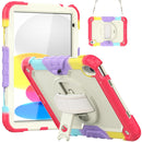 For iPad 10th Gen 10.9 2022 Silicone + PC Full Body Protection Tablet Case(Camouflage Red)