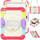 For iPad 10th Gen 10.9 2022 Silicone + PC Full Body Protection Tablet Case(Camouflage Red)