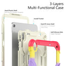 For iPad 10th Gen 10.9 2022 Silicone + PC Full Body Protection Tablet Case(Camouflage Red)