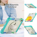 For iPad 10th Gen 10.9 2022 Silicone + PC Full Body Protection Tablet Case(Camouflage Light Blue)