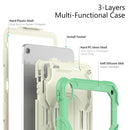 For iPad 10th Gen 10.9 2022 Silicone + PC Full Body Protection Tablet Case(Light Green)