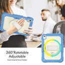 For iPad 10th Gen 10.9 2022 Silicone + PC Full Body Protection Tablet Case(Cyan-blue)