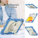 For iPad 10th Gen 10.9 2022 Silicone + PC Full Body Protection Tablet Case(Cyan-blue)