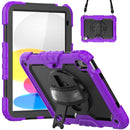 For iPad 10th Gen 10.9 2022 Silicone + PC Full Body Protection Tablet Case(Purple)
