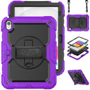For iPad 10th Gen 10.9 2022 Silicone + PC Full Body Protection Tablet Case(Purple)