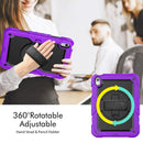 For iPad 10th Gen 10.9 2022 Silicone + PC Full Body Protection Tablet Case(Purple)