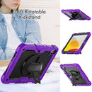 For iPad 10th Gen 10.9 2022 Silicone + PC Full Body Protection Tablet Case(Purple)