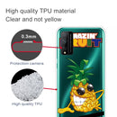 For Huawei Honor Play 4T Pro Shockproof Painted Transparent TPU Protective Case(Pineapple)