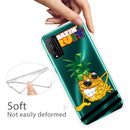 For Huawei Honor Play 4T Pro Shockproof Painted Transparent TPU Protective Case(Pineapple)