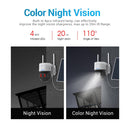 ESCAM QF170 2MP WiFi Full Color Night Vision Two-way Audio Solar Camera(Black)