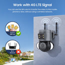 ST-429-4M-TY-4G 4MP 4G Smart Security Floodlight Camera Support Two-way Audio / Night Vision