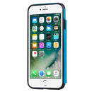 For iPhone 7 & 8 Butterfly Embossing Pattern Shockproof Protective Case with Holder & Card Slots & Photo Frame(Blue)