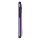 For Galaxy A50 Butterfly Embossing Pattern Shockproof Protective Case with Holder & Card Slots & Photo Frame(Purple)