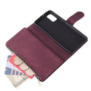 For Galaxy A41 Multifunctional Horizontal Flip Leather Case, with Card Slot & Holder & Zipper Wallet & Photo Frame(Red Wine)