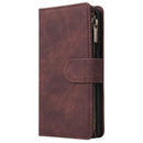 For Galaxy A41 Multifunctional Horizontal Flip Leather Case, with Card Slot & Holder & Zipper Wallet & Photo Frame(Coffee)