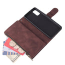 For Galaxy A41 Multifunctional Horizontal Flip Leather Case, with Card Slot & Holder & Zipper Wallet & Photo Frame(Coffee)