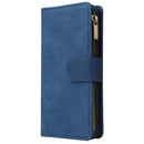 For Galaxy A41 Multifunctional Horizontal Flip Leather Case, with Card Slot & Holder & Zipper Wallet & Photo Frame(Blue)
