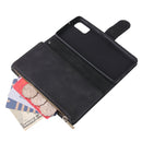 For Galaxy A41 Multifunctional Horizontal Flip Leather Case, with Card Slot & Holder & Zipper Wallet & Photo Frame(Black)