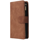 For Huawei P40 Multifunctional Horizontal Flip Leather Case, with Card Slot & Holder & Zipper Wallet & Photo Frame(Brown)