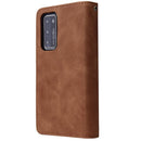 For Huawei P40 Multifunctional Horizontal Flip Leather Case, with Card Slot & Holder & Zipper Wallet & Photo Frame(Brown)