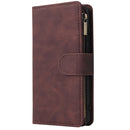 For Huawei P40 Multifunctional Horizontal Flip Leather Case, with Card Slot & Holder & Zipper Wallet & Photo Frame(Coffee)