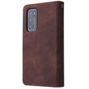 For Huawei P40 Multifunctional Horizontal Flip Leather Case, with Card Slot & Holder & Zipper Wallet & Photo Frame(Coffee)
