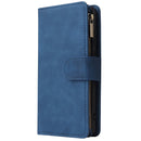 For Huawei P40 Multifunctional Horizontal Flip Leather Case, with Card Slot & Holder & Zipper Wallet & Photo Frame(Blue)