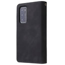 For Huawei P40 Multifunctional Horizontal Flip Leather Case, with Card Slot & Holder & Zipper Wallet & Photo Frame(Black)