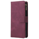 For Huawei P40 Pro Multifunctional Horizontal Flip Leather Case, with Card Slot & Holder & Zipper Wallet & Photo Frame(Red Wine)