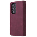 For Huawei P40 Pro Multifunctional Horizontal Flip Leather Case, with Card Slot & Holder & Zipper Wallet & Photo Frame(Red Wine)