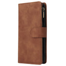 For Huawei P40 Pro Multifunctional Horizontal Flip Leather Case, with Card Slot & Holder & Zipper Wallet & Photo Frame(Brown)