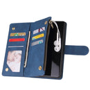 For Huawei P40 Pro Multifunctional Horizontal Flip Leather Case, with Card Slot & Holder & Zipper Wallet & Photo Frame(Blue)