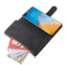 For Huawei P40 Pro Multifunctional Horizontal Flip Leather Case, with Card Slot & Holder & Zipper Wallet & Photo Frame(Black)
