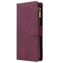 For Galaxy S10 Lite Multifunctional Horizontal Flip Leather Case, with Card Slot & Holder & Zipper Wallet & Photo Frame(Red Wine)