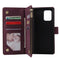 For Galaxy S10 Lite Multifunctional Horizontal Flip Leather Case, with Card Slot & Holder & Zipper Wallet & Photo Frame(Red Wine)