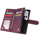 For Galaxy S10 Lite Multifunctional Horizontal Flip Leather Case, with Card Slot & Holder & Zipper Wallet & Photo Frame(Red Wine)