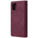 For Galaxy A51 Multifunctional Horizontal Flip Leather Case, with Card Slot & Holder & Zipper Wallet & Photo Frame(Red Wine)