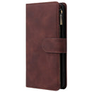For Galaxy A51 Multifunctional Horizontal Flip Leather Case, with Card Slot & Holder & Zipper Wallet & Photo Frame(Coffee)