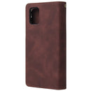 For Galaxy A51 Multifunctional Horizontal Flip Leather Case, with Card Slot & Holder & Zipper Wallet & Photo Frame(Coffee)
