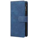 For Galaxy A51 Multifunctional Horizontal Flip Leather Case, with Card Slot & Holder & Zipper Wallet & Photo Frame(Blue)